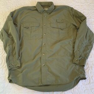 XPS World Wide Sportsman Olive Green Men's lightweight Overshirt XL